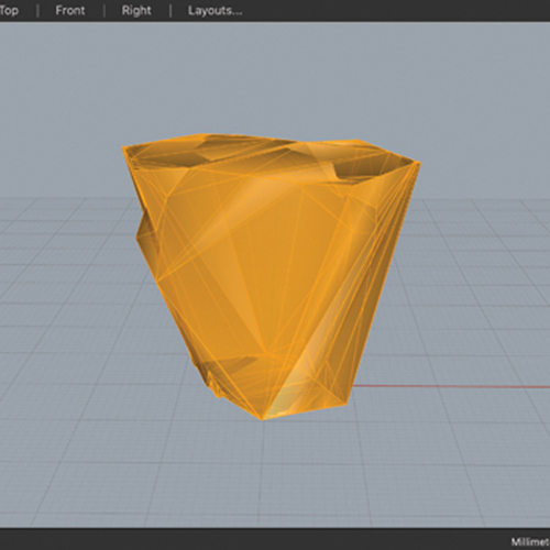 1 Begin vessel design on a computer 3D-modeling software program. 