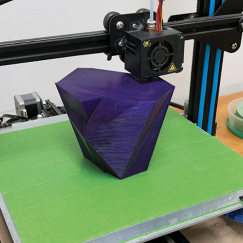 2 Use a Creality CR10 printer to print the final plastic model positive.