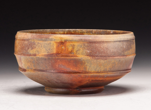 1 Mark Goertzen’s tea bowl, 5½ in. (14 cm) in length, stoneware, wood fired to cone 12, 2014.