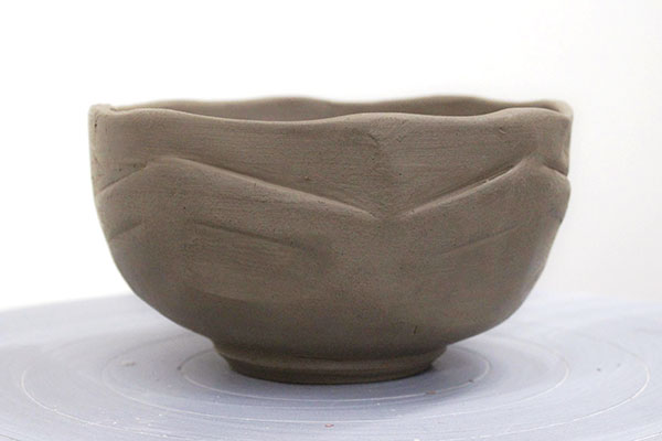 12 Allow the finished stoneware bowl to slowly dry before bisque firing it.