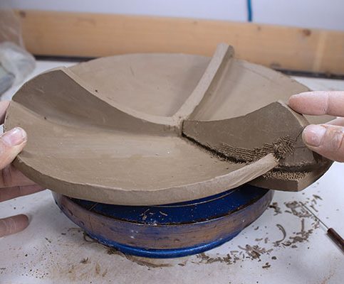 8 Use templates as guiding tools to assure a proper structural fit, then make reductive alterations to the slab, based on your vision for the pot.