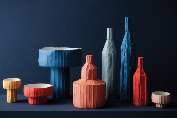 Paola Paronetto's Textured Ceramics Fuse Paper and Clay - Interior Design