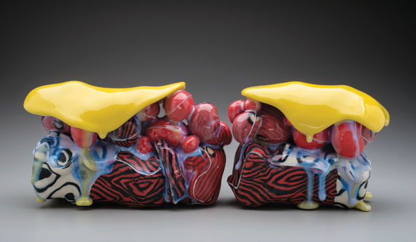 12 Katherine Taylor’s Texas Land Body 6, 18.5 in. (47 cm) in length, colored porcelain, glaze, 2014. Photo: Harrison Evans.