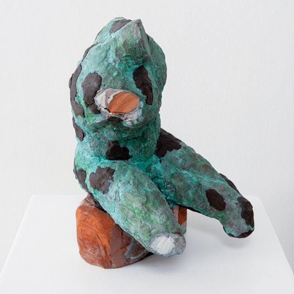 7 Kevin Belvedere, 16 in. (41 cm) in height, natural clay, epoxy clay, metals, patinas, brick, 2022.