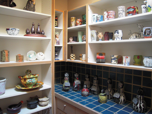 A selection of kitchenware from the Sandy Besser collection, Santa Fe, New Mexico, 2008. His collection was partly sold and donated to various museums.