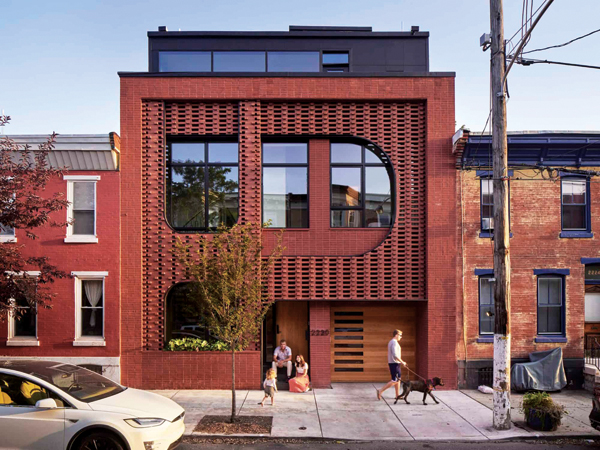 The Filigree House in Philadelphia, Pennsylvania, won the Craftsmanship Brick in Architecture Award for 2021. Credit: The Brick Industry Association.
