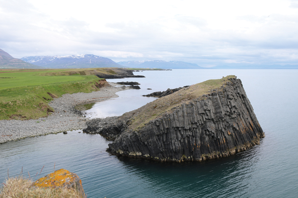 Cliffs and fjord at Baer Art Center.