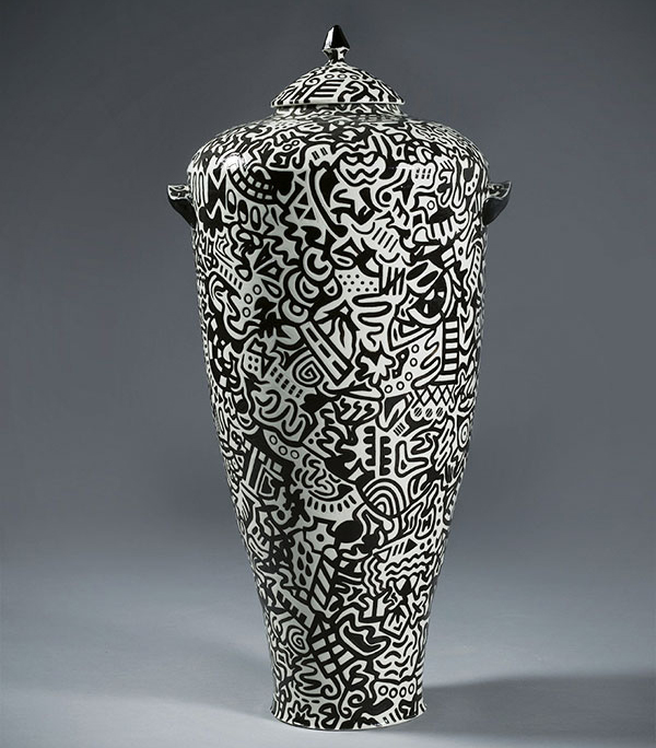 1 Donte Moore’s Boundless Thoughts, porcelain, fired to cone 10 in reduction, 2021.