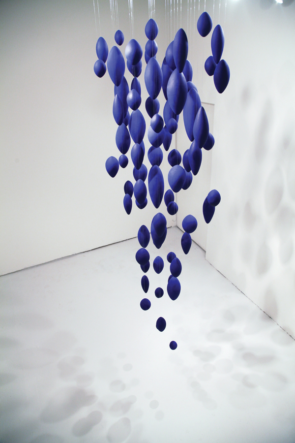 1 Helena Starcevic’s Falling Blue, 6 ft. (1.8 m) in height, ceramic.