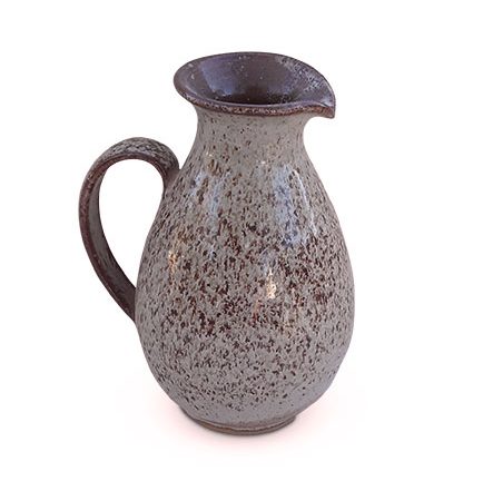 2 Jug, 6 in. (15 cm) in height, opal clay, steel wool in glaze, fired to cone 9 in an electric kiln, 1996.