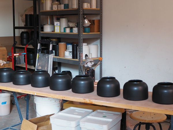 12 Hervy’s work unloaded from the kiln and ready for packing and shipping. 