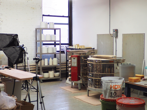 8 Hervy’s studio in Long Island City, New York. 