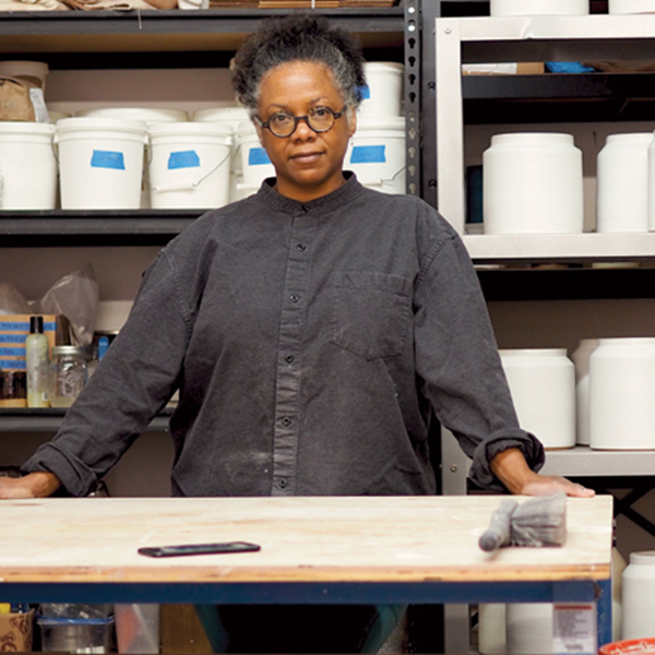 7 Hervy in her studio. 