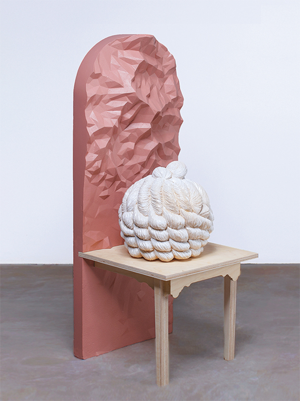 12 Audrey An’s Symbiotic Places, 3 ft. 9 in. (1.2 m) in height, ceramics, foam, wood, 2021. Photo: Courtesy of the artist. 