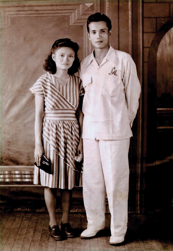 3 Kat West’s grandparents, Loretta and Elias Ambing, 1943, Philippines. 