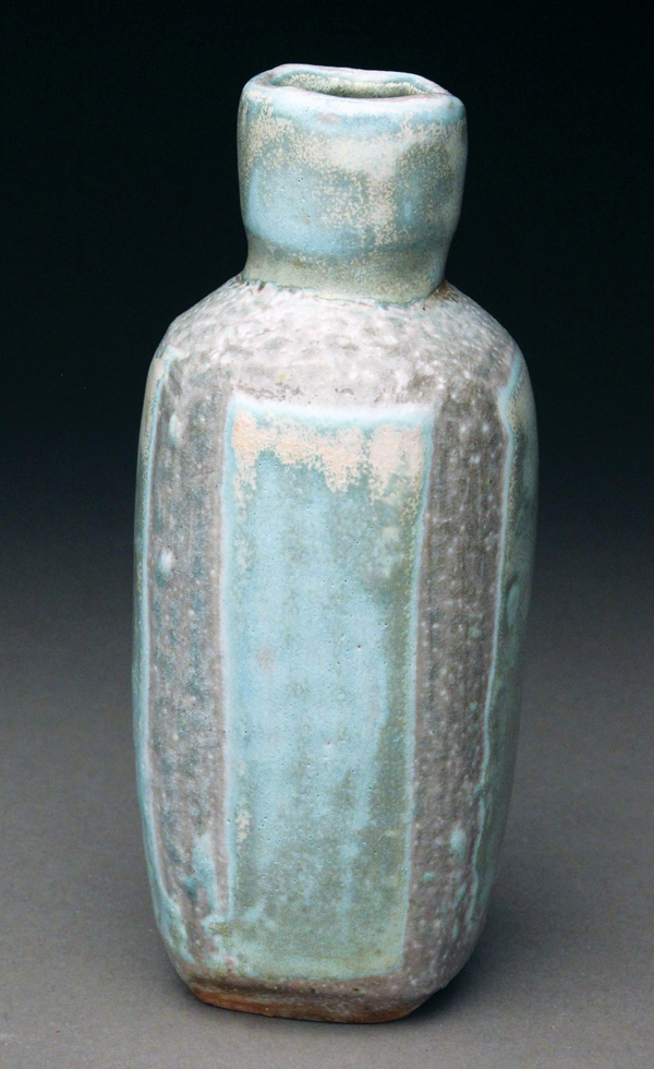 16 Vase, 6 in. (15 cm) in height, porcelain, Green Salt glaze, 2015.