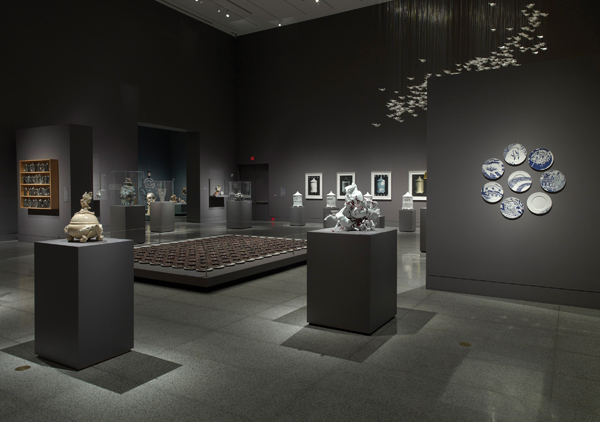Installation view of “Shifting Paradigms in Contemporary Ceramics: The Garth Clark and Mark Del Vecchio Collection” in the Brown Foundation Galleries, March 4–June 3, 2012 at the Museum of Fine Arts, Houston in Houston, Texas.
