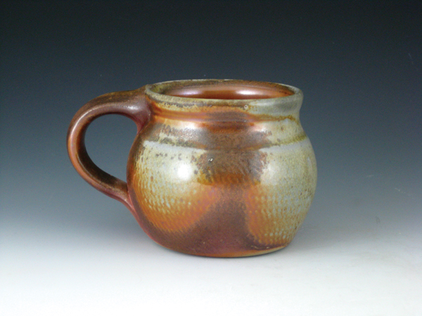 10 Jeff Unzicker’s mug, 5 in. (13 cm), stoneware, wood fired to cone 10, 2012.