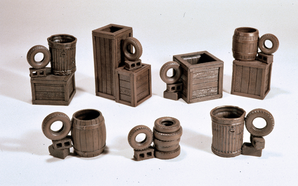 4 Seven variations from Notkin’s Yixing Cup Series, to 5 in. (13 cm) in height, stoneware, glaze, 1984. 