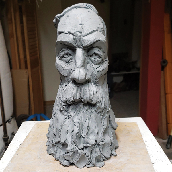 3 Chris Riccardo’s Rodin (in progress). 