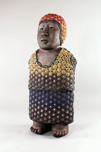 4 Pride, 3 ft. 7 in. (1.1 m) in height, reduction-fired stoneware, 2017.