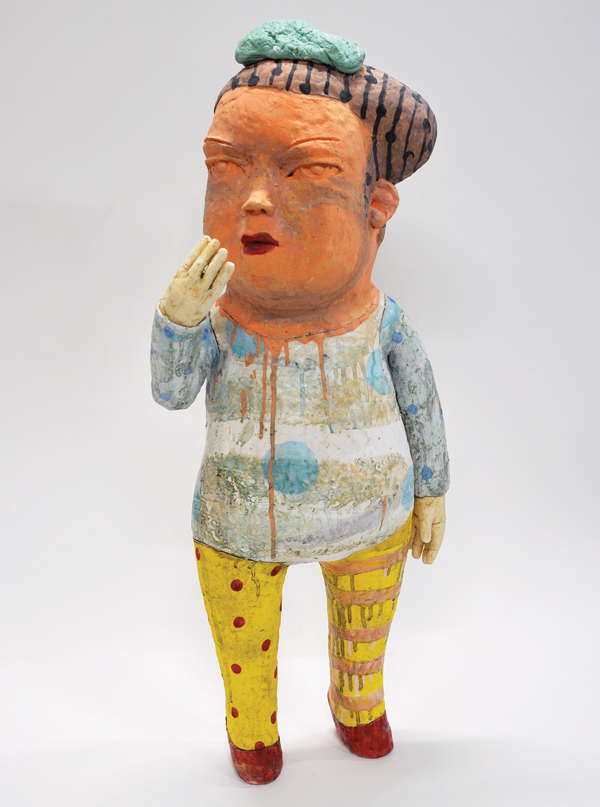 12 Truro Center for the Arts at Castle Hill presenter Kensuke Yamada’s NAH-NAH-NAH, 38½ in. (97 cm) in height, ceramics, 2022.