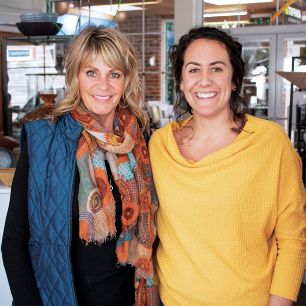 2 Annie Armistead (left) and Abby Reczek (right), owners of Troika Contemporary Craft Gallery, 2021. 
