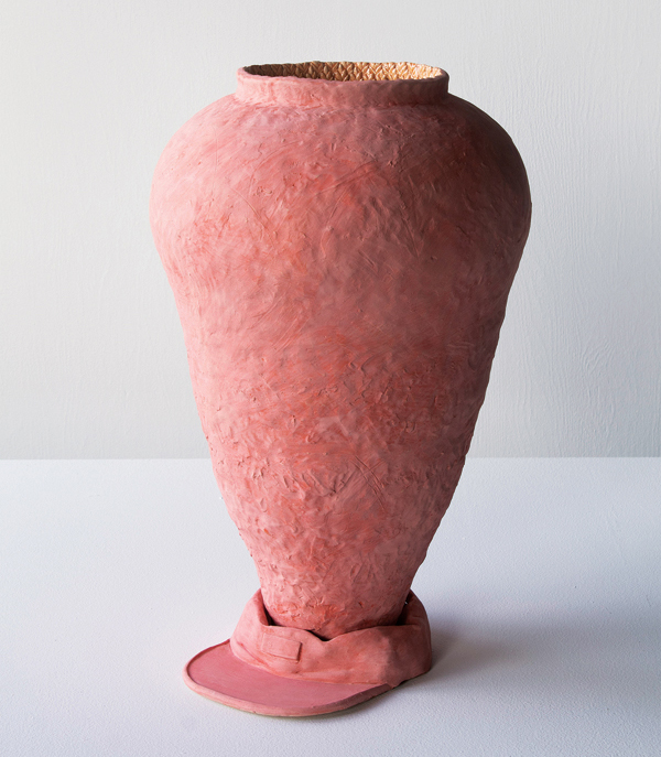 2 Wansoo Kim’s A Pot Growing From Me (overall), 23 in. (58 cm) in height, stoneware, 2019. 