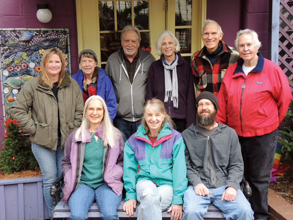 1 Back row, left to right: Kate Lally, Janet Murie, Jerry Davis, Marcia Cochran, David Hergesheimer, and Michele Dutcher. Front row, left to right: Jane Hockensmith-Reich, Evelyn LaMers, and Brad Husk. 