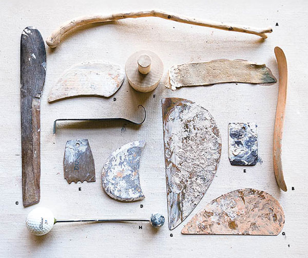 8 A selection of tools from Doug Casebeer’s studio. Photo: Brianna Horn, Anderson Ranch Arts Center.