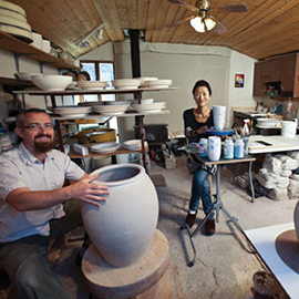 Studio Visit: Adam Field and Heesoo Lee Durango, Colorado. Photo credit: Scott D.W. Smith.