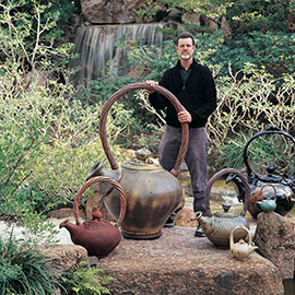 Evan Jones' Meditations on the Teapot by Rev. Phillip Carr-Jones monthly methods: Copper-Tubing Handles by Evan Jones