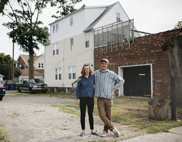 3 Virginia Torrence and Henry Crissman on the day they got the keys to what would become Ceramics School, August 2017. Photo: Ali Lapetina.