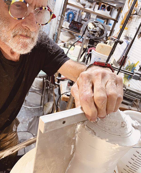 4 Continue to compress and refine the form.