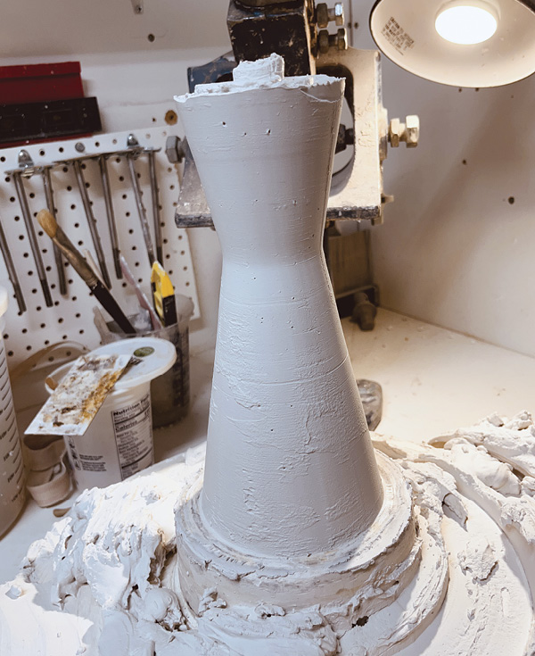 6 Once finished, you are left with a symmetrical positive to make your new mold.