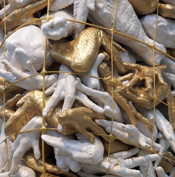 6 Misty Gamble's Bearded Buff Laced Polish (detail).