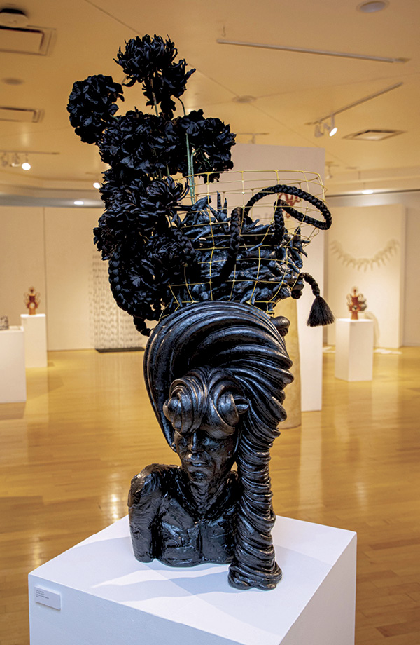 8 Misty Gamble's Ayam Cemani (detail). Photo: Rolando Santos