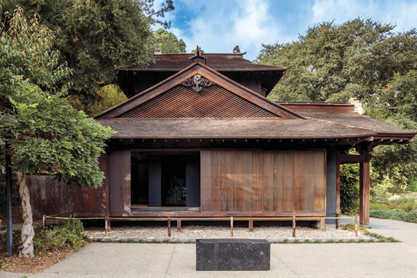 3 heron cry (background) and this must be the place, II (foreground), located at the Marsh Tea House in the Japanese Garden. © Edmund de Waal, 2025.