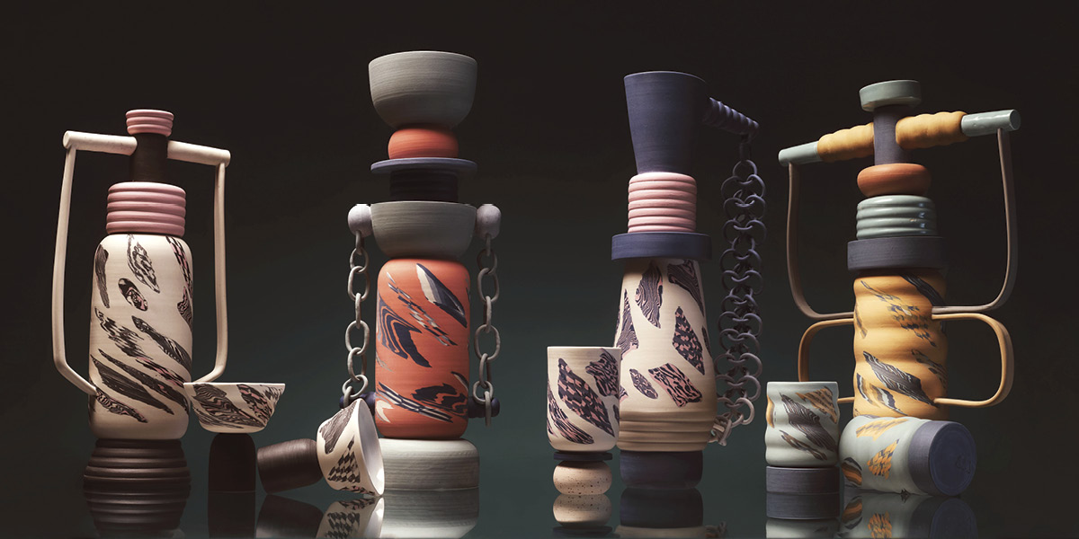 6 Etty Anderson’s newest collection of flagons and cups. Photo: N. Lang.