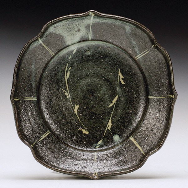 Samuel Johnson's Altered Dish with Budding Branch Motif. Photo: Schaller Gallery.