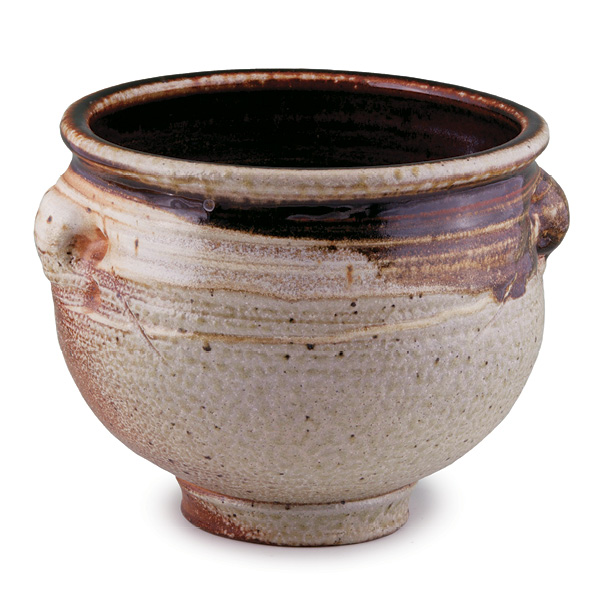 4 Bowl, fired to cone 9 (2300°F (1260°C)) in a soda kiln.