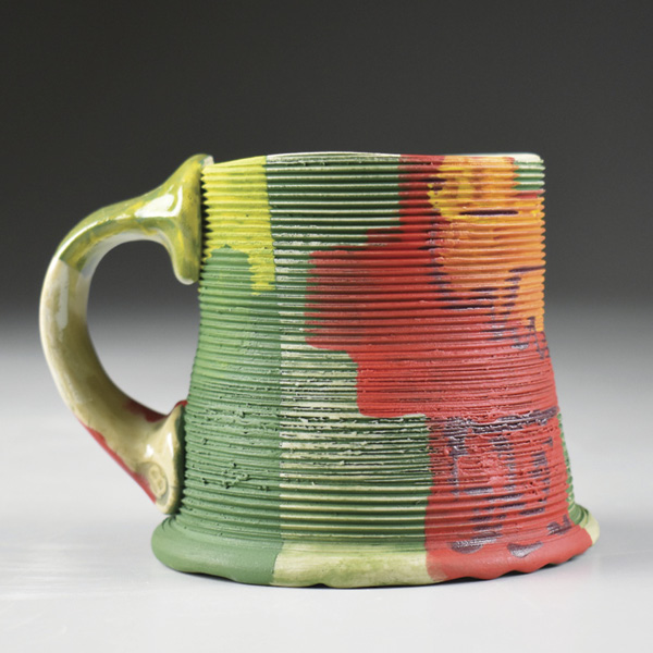 3 Jake Boggs’ cup, 4 in. (10 cm) in height, porcelain, fired in oxidation, 2023.