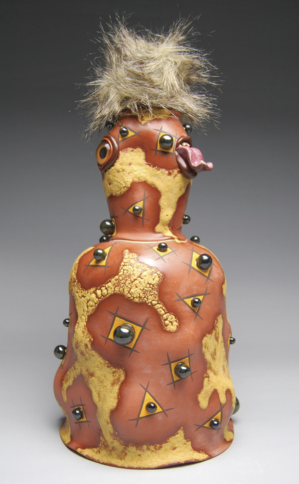 2 Brad Blair’s Outbreak, 16 in. (40.6 cm) in height, earthenware, mixed media, 2024.