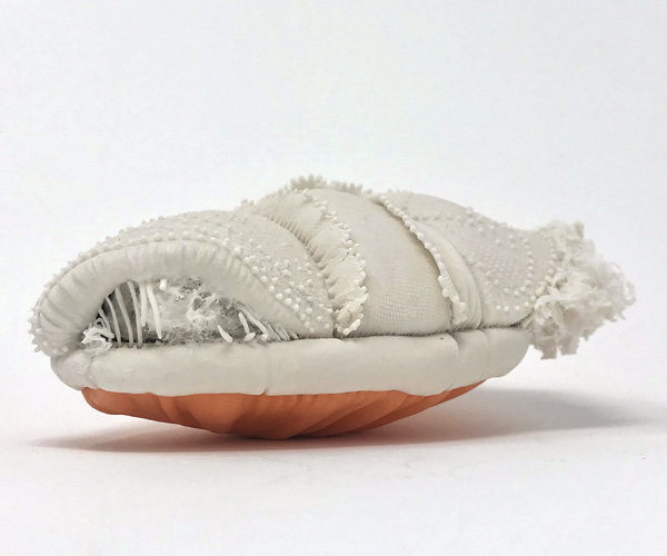 3 Joan Clare Brown’s Small Favors, Untitled, 5 in. (12.7 cm) in length, cone-6 porcelain, Mason stain, 2022.