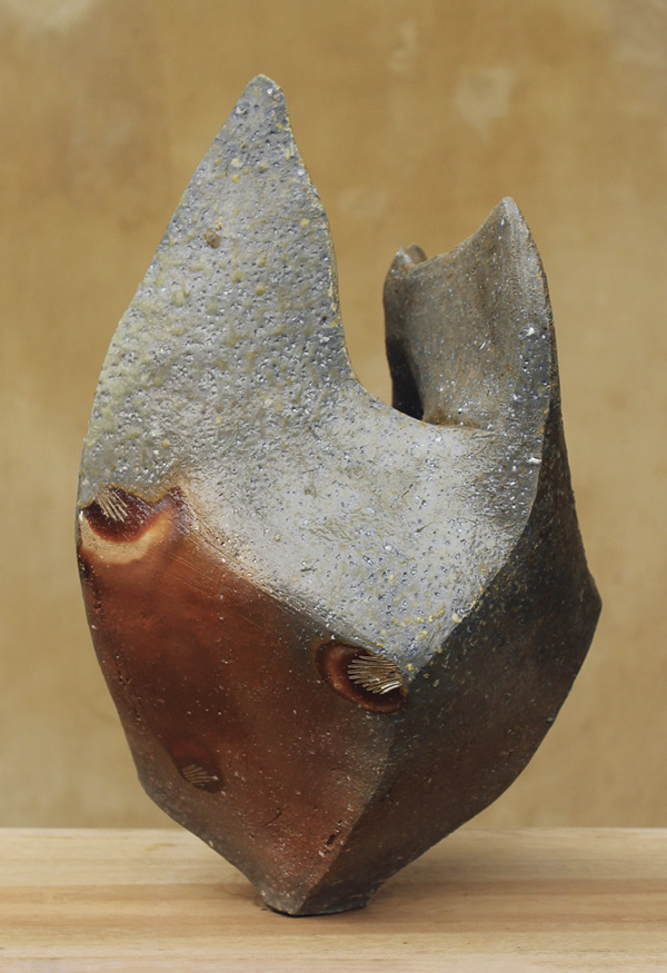 Kardia III, 18 in. (45.7 cm) in height, anagama-fired stoneware, 2024.