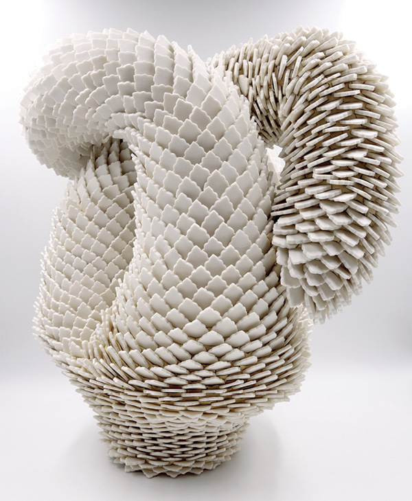 11 Intertwine, 21 in. (53.3 cm) in height, porcelain, 2022.