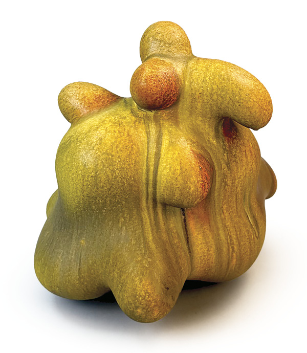 3 Chris Gustin's Sprite Series, #2513, 15½ in. (39.4 cm) in height, stoneware, 2025. Photo: Lucy Lacoste Gallery.