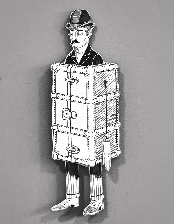 8 Inbal Hoffman’s finished work showing the fine lines achievable with this applicator.