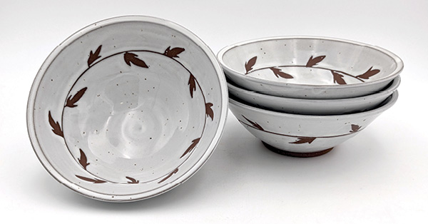 Finished bowls by Kyla Strid.