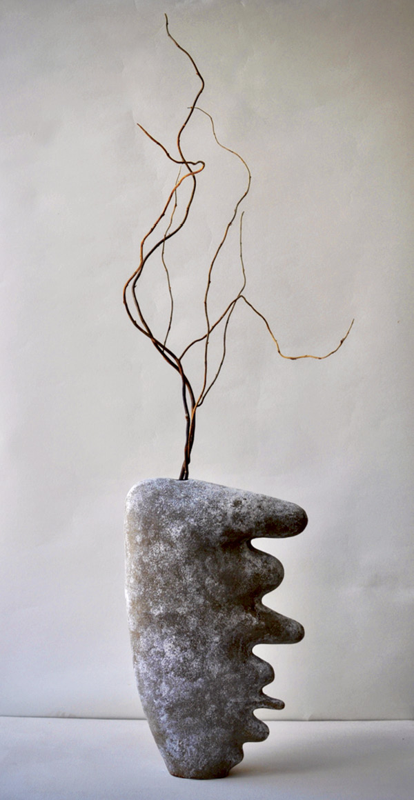 1 Janice Cormier's Vessel for the Unsaid, made of wild clays foraged in  Atlantic Canada.